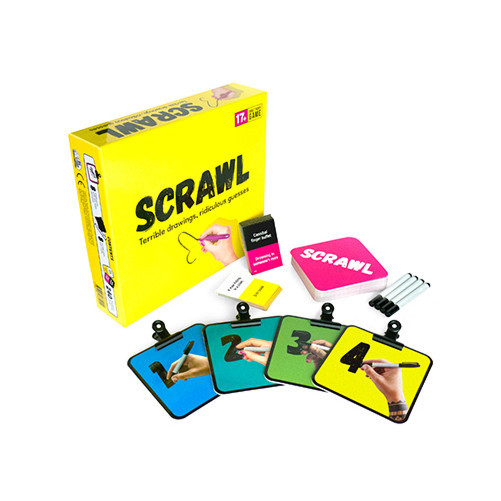 Scrawl Doodle Your Way to Disaster Board Game (Game) – Friends of